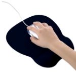 Afbeeldingen van Muismat Quantore met gel polssteun zwart