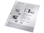 Afbeeldingen van Leitz showtas, a4, 0.10 mm, 4 rings, 47040000, nerf, polypropyleen
