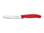 Afbeeldingen van Tomaten/tafelmes,Victorinox,SwissClassic,rvs/rood PP,golf 12cm