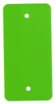 Afbeeldingen van Labels pvc 2-gaats groen, 54 x 109