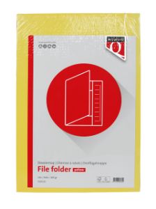 Afbeeldingen van Dossiermap Quantore folio 300gr geel