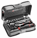 Afbeeldingen van Facom doppenset 6-kant 1/4" 37-delig