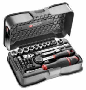 Afbeeldingen van Facom doppenset 6-kant 1/4" 37-delig