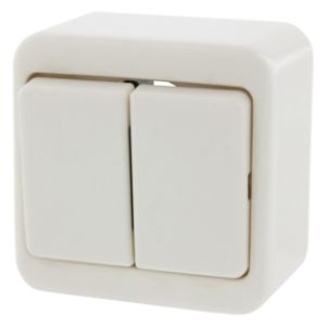 Afbeeldingen van Berker schakelaar opbouw - serie - polarwit