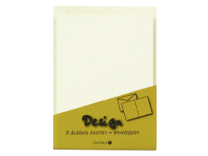 Afbeeldingen van Papyrus kaart/envelop dubbel c6 ivoor 8stuks, 894430 