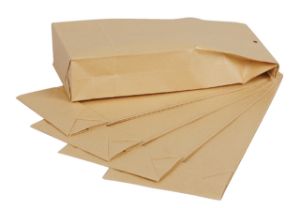 Afbeeldingen van Envelop Quantore monsterzak 100x245x40mm bruin 250 stuks