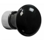 Afbeeldingen van Merigous Meubelknop paddenstoel Uni 35mm glans nikkel / zwart