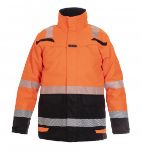Afbeeldingen van Hydrowear winter parka Utah fluor oranje/zwart XS