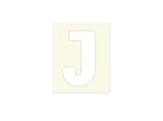 Afbeeldingen van Pickup letter j wit , 40 mm