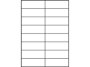 Afbeeldingen van Zweckform etiket, 105 x 37 mm, verpakking 1600 stuks, 3484, wit