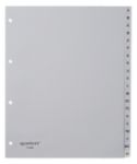 Afbeeldingen van Tabbladen Quantore A4 4-gaats 20-delig met alfabet breed PP