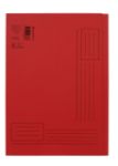 Afbeeldingen van Vouwmap Quantore A4 ongelijke zijde 250gr rood