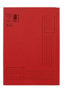 Afbeeldingen van Vouwmap Quantore A4 ongelijke zijde 250gr rood