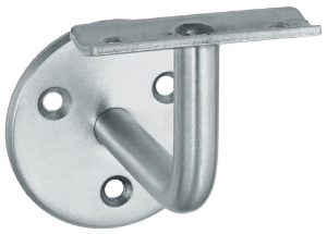 Afbeeldingen van Oxloc Leuninghouder opschroefbaar, hol, rvs mat geborsteld