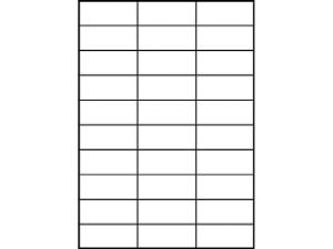 Afbeeldingen van Zweckform etiket, 70 x 29.7 mm, verpakking 3000 stuks, 3489