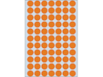 Afbeeldingen van Herma etiket rond, 13 mm, verpakking 1848 stuks, 2234, fluor oranje