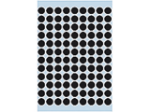 Afbeeldingen van Herma etiket rond, 8 mm, verpakking 540 stuks, 1849, zwart