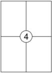 Afbeeldingen van Etiket Quantore 105x148mm 400 stuks