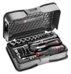 Afbeeldingen van Facom doppenset 1/4" 6-kant 31-delig