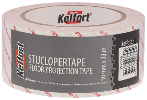 Afbeeldingen van Kelfort Stuclopertape 50 mm, 33 meter, verwijderbaar