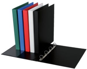 Afbeeldingen van Ringband Quantore A4 4-rings D-mech 20mm PP assorti