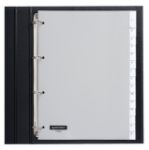 Afbeeldingen van Tabbladen Quantore 4-gaats 15-delig met venster grijs PP