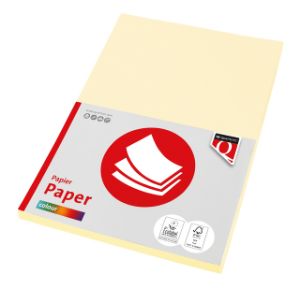 Afbeeldingen van Kopieerpapier Quantore Colour A4 80gr ivoor 100 vel
