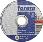 Afbeeldingen van Forum Doorslijpschijf staal vlak 115x1,0mm T41