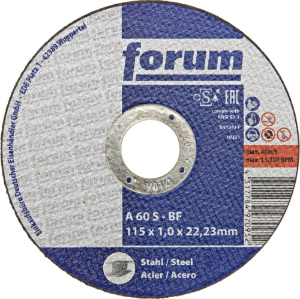 Afbeeldingen van Forum Doorslijpschijf staal vlak 115x1,0mm T41
