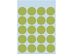 Afbeeldingen van Herma etiket rond, 19 mm, verpakking 100 stuks, 1878, fluor groen
