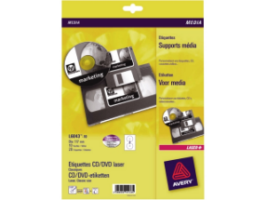 Afbeeldingen van Zweckform etiket cd, verpakking 200 stuks, l6043-100, wit
