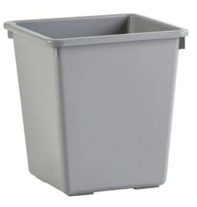 Afbeeldingen van Vepa Bins papierbak kunststof grijs vierkant taps 36cm hoog, 8713631045433 