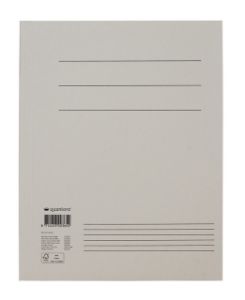 Afbeeldingen van Dossiermap Quantore A4 300gr grijs