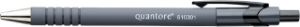 Afbeeldingen van Balpen Quantore rubbergrip drukknop zwart medium