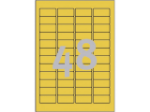 Afbeeldingen van Zweckform etiket, 45.7 x 21.2 mm, vepakking 960 stuks, l6041-20, geel