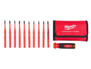 Afbeeldingen van Milwaukee Geïsoleerde VDE multi-bit10 in 1 schroevendraaierset
