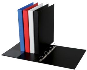 Afbeeldingen van Ringband Quantore A4 4-rings D-mech 20mm PP zwart