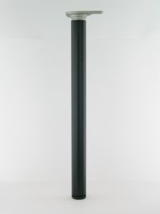 Afbeeldingen van Buispoot rond 60mm zwart      710mm