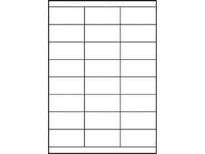 Afbeeldingen van Zweckform etiket, 70 x 33.8 mm , verpakking 2400 stuks, 3664