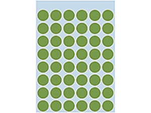 Afbeeldingen van Herma etiket rond, 12 mm, verpakking 240 stuks, 1865, groen