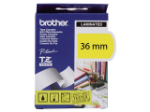 Afbeeldingen van Brother labeltape, 36 mm x 8 meter, tze-661, geel/zwart