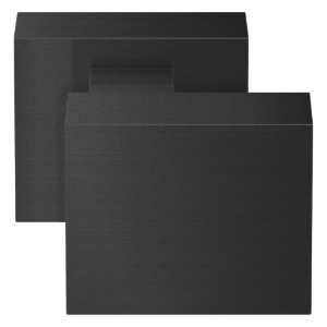 Afbeeldingen van Oxloc Voordeurknop recht rvs mat zwart 53 x 53 mm