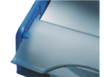 Afbeeldingen van Leitz sorteerbak sorty a4 blauw transprante rookglas afsluitklep, 52310035 