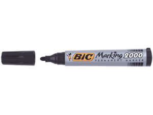 Afbeeldingen van Bic viltstift 2000, 1.7 mm, 8209153, rond, zwart
