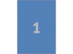 Afbeeldingen van Zweckform etiket, 210 x 297 mm, a4, 3471, blauw