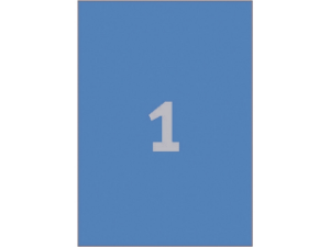 Afbeeldingen van Zweckform etiket, 210 x 297 mm, a4, 3471, blauw