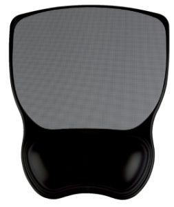 Afbeeldingen van Muismat Quantore met gel polssteun grijs/zwart