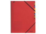 Afbeeldingen van Leitz sorteermap, a4, 7 vaks, 39070025, rood