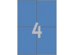Afbeeldingen van Zweckform etiket, 105 x 148 mm, verpakking 400 stuks, 3457, blauw