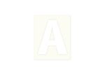 Afbeeldingen van Pickup letter a wit , 80 mm